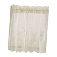 thumbnail image 4 of Cenefa de media cortina transparente de cocina con niveles de ventana de Zulema Niveles de ventana de encaje bordado, 4 of 8