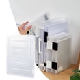 thumbnail image 1 of Caja Organizadora shamjiam Titular de archivo transparente A4 blanco fino, 1 of 7