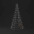 thumbnail image 5 of Twinkly Light Tree – App-Controlled Flag-Pole Christmas Tree with 1000 RGB+W (16 Million Colors + Warm White) LEDs. 19.7 Feet. Black Wire. Pole not Included. Outdoor Smart Lighting Decoration, 5 of 9