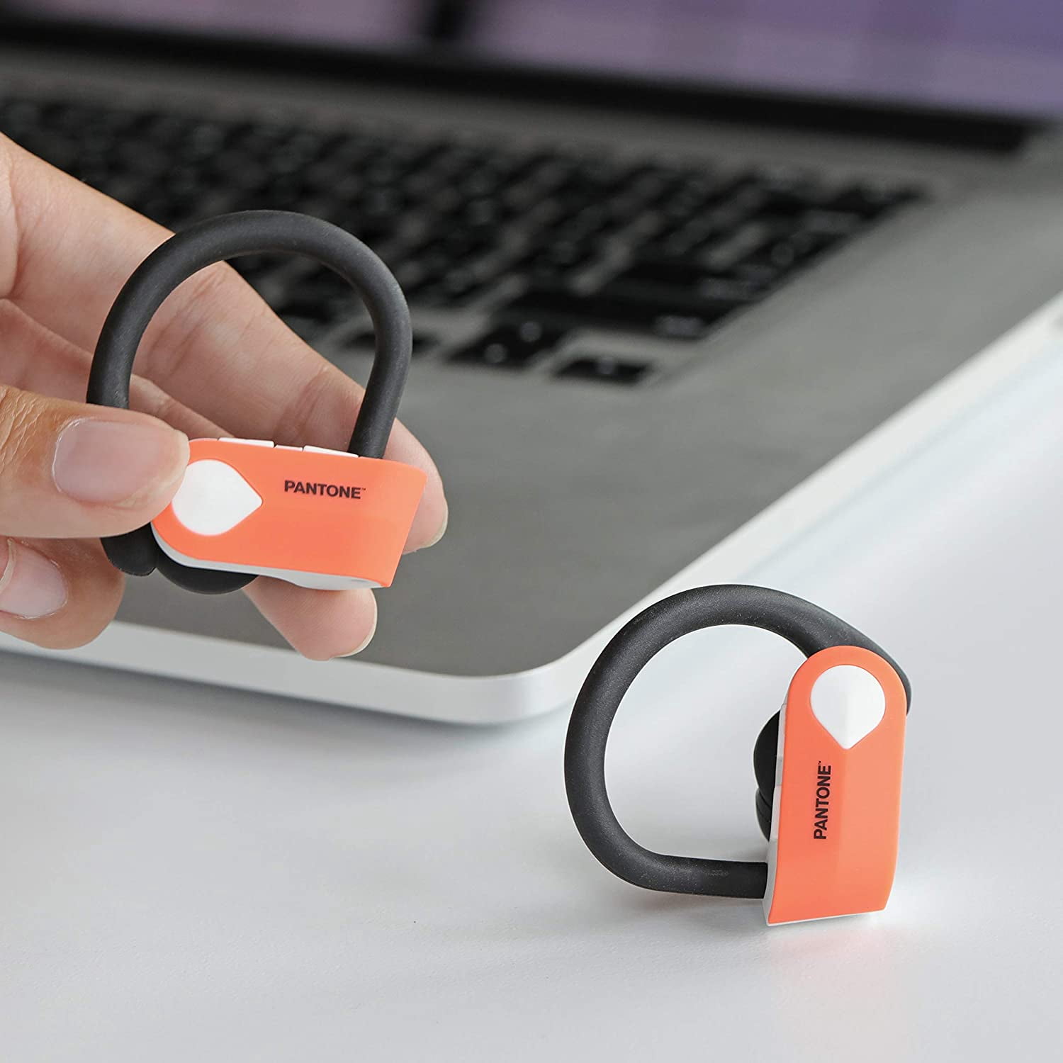 Pantone True Wireless Over The Ear Earbuds - Orange | Walmart Canada