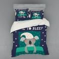 thumbnail image 2 of Ambesonne Cartoon Bedding Set 3 Pcs, Sleeping Fluffy Koala Bear, Twin XL, Multicolor, 2 of 3