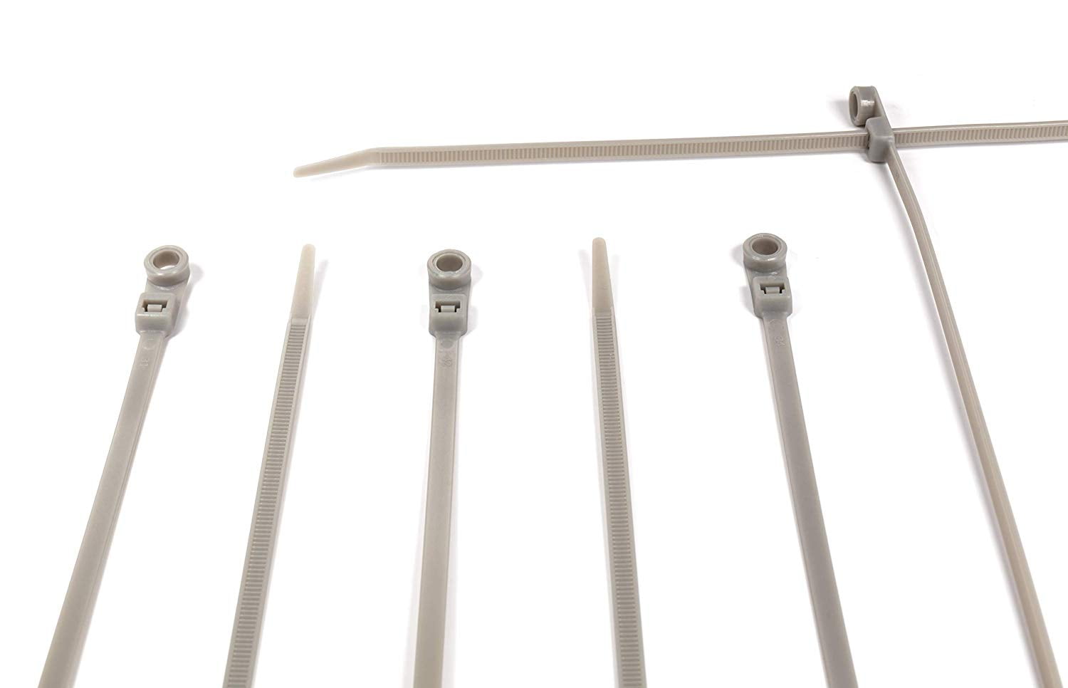 THE CIMPLE CO 14 inch Grey Nylon Zip Ties Strong Zip Tie, Wire Ties