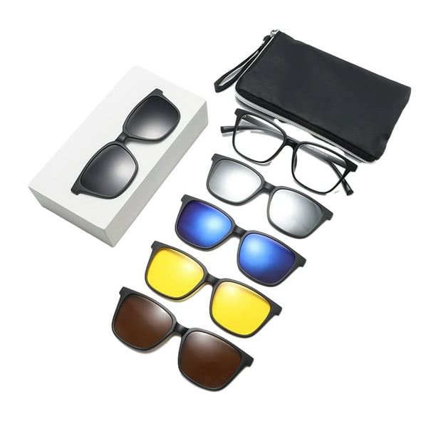 Enqiretly 5x Magnetic Clip On Glasses For Eyeglasses Experience Easy To Attach Type 1 1Set Walmart