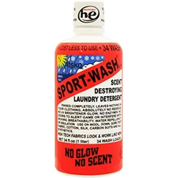 Atsko 66345 18 oz Orange Sport Wash Laundry Detergent, Mountain