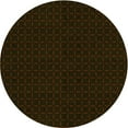 thumbnail image 1 of Ahgly Company Machine Washable Indoor Round Transitional Black Brown Area Rugs, 5' Round, 1 of 7