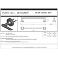 thumbnail image 4 of Franklin Brass VOI24-PC Voisin 24 inch Towel Bar Rack, Polished Chrome, 4 of 4