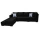 thumbnail image 4 of Sala esquinera EL BAZAR STORE Aquiles 260x200 cm Negro Moderna modular, 4 of 5