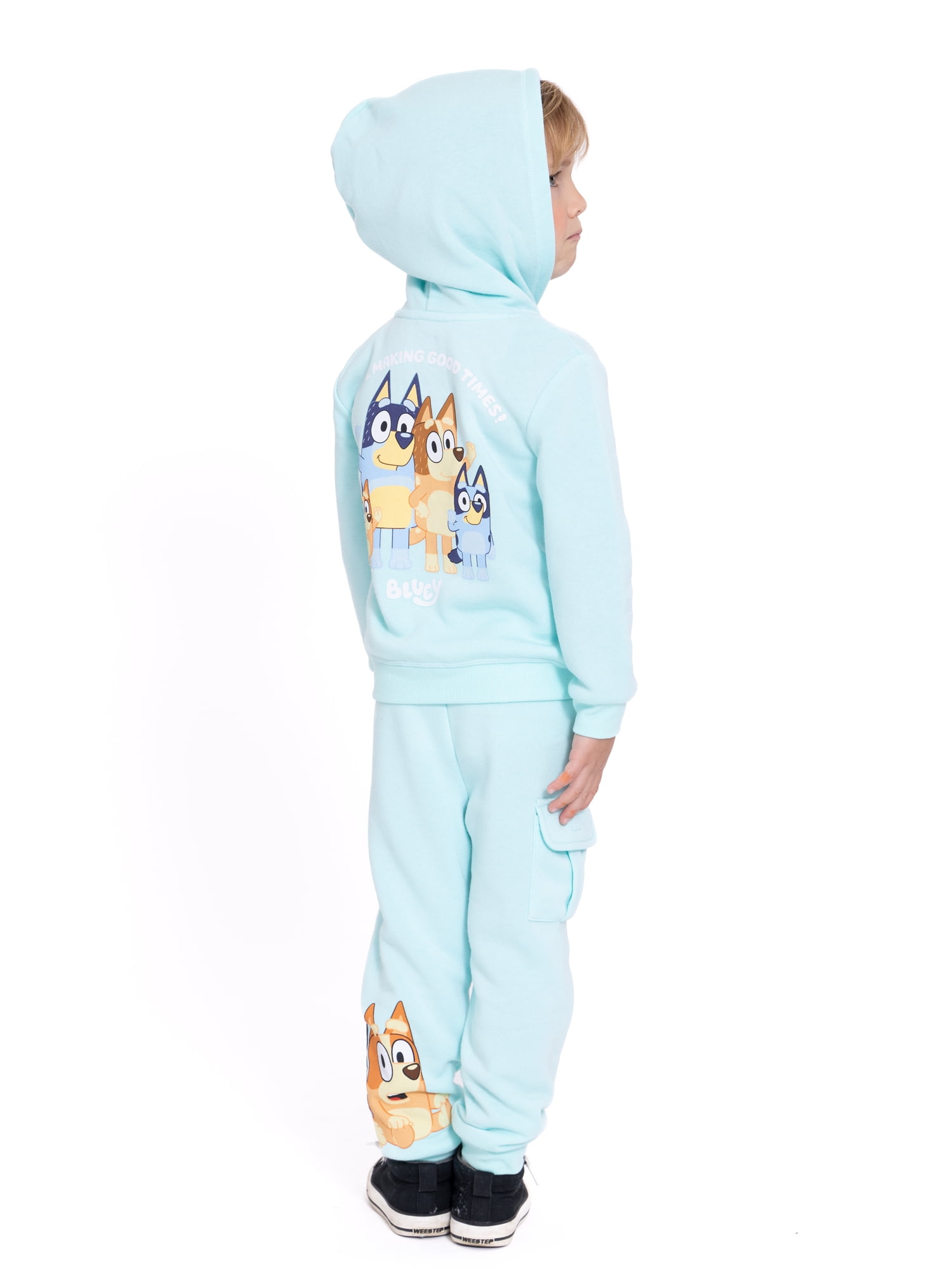 Bluey and Bingo Toddler Boys Hoodie and Joggers Set, Sizes 12M-5T