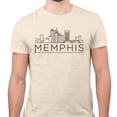 thumbnail image 2 of Skyline Memphis Tennessee Shirt Unisex Large Natural, 2 of 5