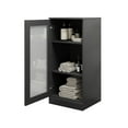 thumbnail image 4 of Palace Imports 100% Solid Wood 16.5" Bathroom Cabinet with Clear Glass Door, 4 of 5
