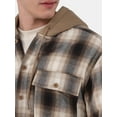 thumbnail image 4 of No Boundaries High Pile Fleece Shirt with Hood, Men's and Big Men's, Sizes XS-5XL, 4 of 5