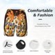 thumbnail image 3 of Balery Fall Farmhouse Pumpkins Bañador para hombre, shorts de playa de secado rápido con entrepierna y forro de compresión-Large, 3 of 6
