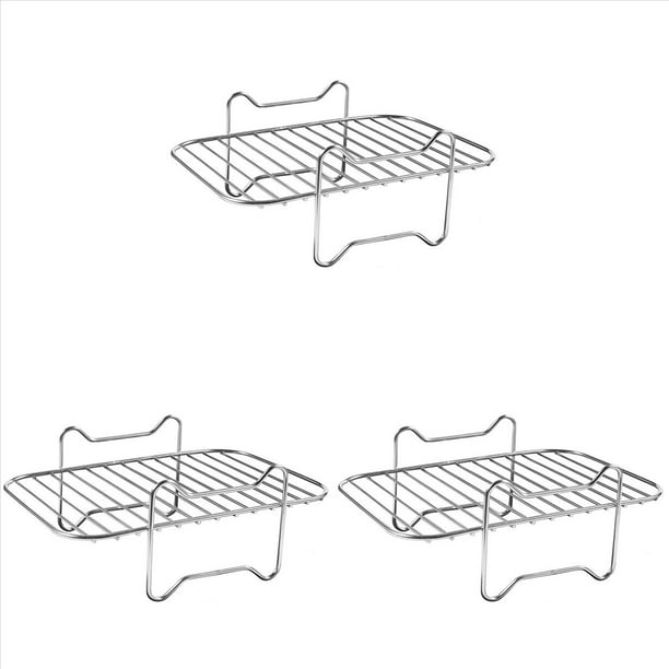 3X Estante de Freidora de Aire para Freidoras de Aire de Doble Cesta, Estante Deshidratador para Accesorios de Freidora de Aire Foodi DZ201 DZ401