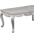 thumbnail image 2 of Silver Traditional Style Wood Coffee Table for Living Room, Elegant Champagne Finish with Silver Brush Detailing, Functional Centerpiece for Modern Home Décor, 2 of 4