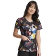 thumbnail image 5 of Tooniforms Scrubs Top For Women V-Neck Print TF614, 5 of 7