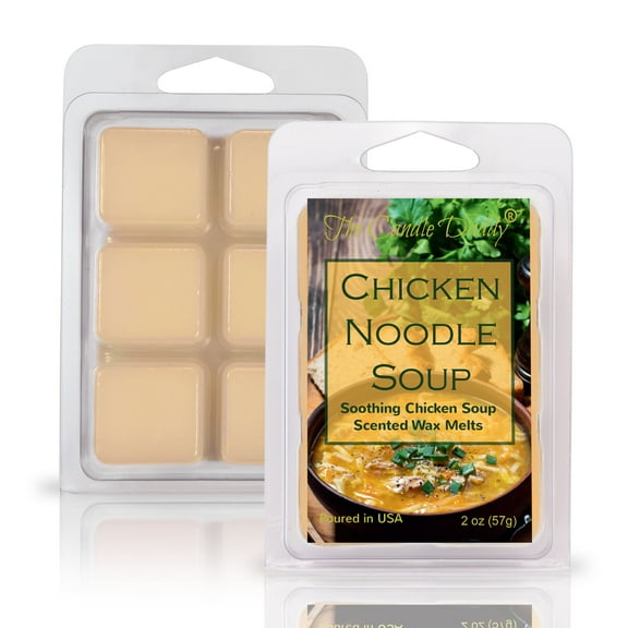 Chicken Noodle Soup - Soothing Chicken Soup Scented Wax Melt - 1 Pack - 2 Ounces - 6 Cubes