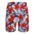 thumbnail image 6 of Naloa Leaves And Flowers Men's Beach Shorts, Surfing shorts, Swim trunks, Quick Dry Swim Trunks for Surfing Beach Fun - 3X-Large, 6 of 9
