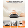 thumbnail image 2 of FSA Eligible 3 in 1 Electric Lumbar Support Pillow, Back Massager with Heat Vibration Traction,Back Support Pillow for Lower Back Pain Relief,Deep Tissue Relaxation$$Bedding, 2 of 12