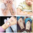 thumbnail image 4 of Tatuajes temporales para niños, 10 hojas de tatuajes de unicornio, dinosaurio, pirata y sirena para cumpleaños de niñas y niños, 4 of 5
