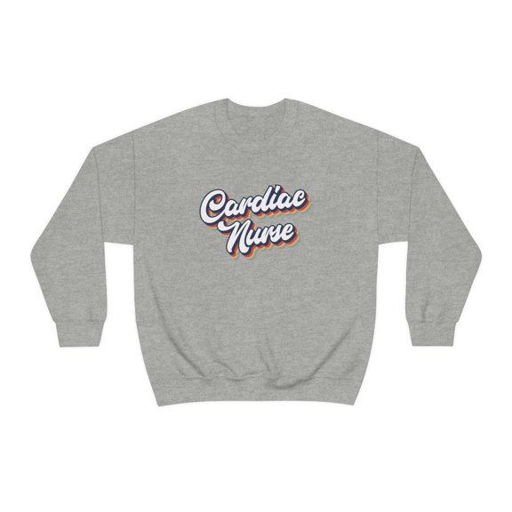 Cardiac Nurse Graduation 1970s 70s Sweatshirt, Gifts, Sweater Shirt