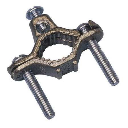 NVENT ERICO CWP2JU Pipe Clamp,Grounding,1 1/4-2 In,Bronze