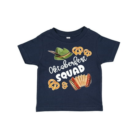 

Inktastic Oktoberfest Squad Hat Accordion Pretzels Gift Toddler Boy or Toddler Girl T-Shirt