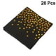 thumbnail image 2 of KAKOWELY 20 servilletas desechables de papel con estampado de lunares para fiestas, reuniones y festivales (negras), 2 of 4