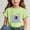 Green, variant on Frnrwgo Girls Everyday T-Shirts Short Sleeve Girls Casual Shirts Graphic Tops Back of School Clothes Black, Size 3-15 Years