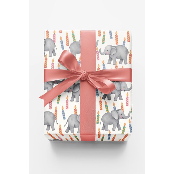 London Penny Premium Wrapping Paper - Elephant Birthday Bash