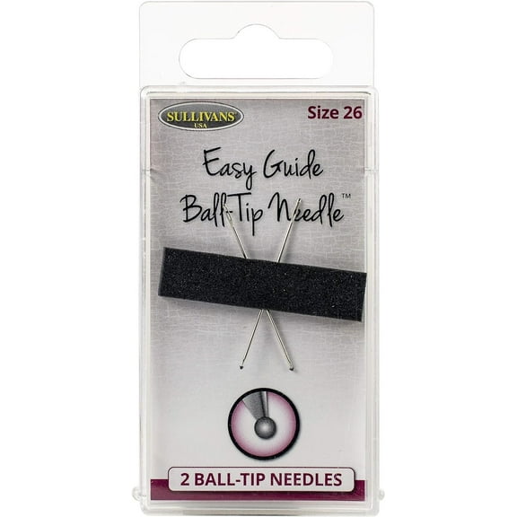 Sullivans Easy Guide Ball-Tip Needles 2/Pkg-Size 26 (37mm)