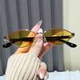 thumbnail image 2 of Small Frame Diamond Shaped Irregular Sunglasses 2024 New Polygon Sunglasses Cat's Eye Ins Hot Women Sun Glasses Shades (8068-C2 silver), 2 of 7