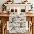 thumbnail image 1 of Table Runners 70 Inches Long Dress Scarves, Farmhouse Elk Farmhouse Coffee/Dining/Kitchen Table Decor, Holiday Table Runner, Rustic Botanical Wooden Striped 13x70 Inch, 1 of 7