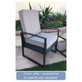 thumbnail image 4 of Indoor Outdoor Water High UV Resistant Patio Chair Cushion Cover (Timeless Taupe, 22"x22"x4" (2 Covers)), 4 of 8