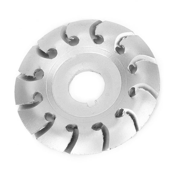 LHCER Wood Cutting Disc,12‑Teeth Wood Carving Disc Angle Grinder Parts Manganese Steel Silver Hardened 65 x 16mm,12 Teeth Wood Carving Disc