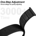 thumbnail image 4 of FL Nylon Quick Fit Watchband Compatible with Garmin Fenix 8 47mm/Forerunner 965/970/Instinct 1/2/3 45mm Solar,22mm Soft Hook and Loop Adjustable Sport Strap for Fenix 7 Pro/7/6 Pro/6/5 plus, 4 of 8