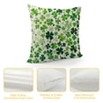 thumbnail image 4 of Awypu  St Patricks Day Pillow Covers 20x20 Inch, Lucky Green Shamrock Throw Pillows Seasonal Spring Decor Square Pillowcase Clover Farmhouse Outdoor Cushion Case Decorations for Home Party, 4 of 5