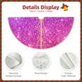 thumbnail image 3 of Haiem Pink Purple Glitter Pattern Christmas Tree Skirt Merry Christmas Party Christmas Tree Decoration,New Year Decorations-30", 3 of 6