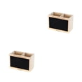 thumbnail image 3 of Bearachild Solid Wood Holder With Grids Home Selected Solid Easy Holder Wood Multiple-layered Use Grids Materials Log Office pizarra de doble rejilla 2piezas, 3 of 6