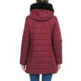 thumbnail image 4 of Ma Croix Womens Lightweight Alternative Down Puffer Coat Parka Jacket with Plush Lined Hood, 4 of 9