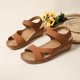 thumbnail image 4 of Sandalias de Tacón de Cuña para las Mujeres Open Toe Cutout Correas, Correa de Tobillo Sandalias para las Mujeres Casual Summer Beach, 4 of 9