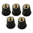 thumbnail image 6 of jiaping 5 Pieces Windshield Rubber Motorcycle Nuts Replaces Universal Repair Parts Brass Thread M6, 6 of 9