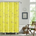 thumbnail image 5 of Vfedsrsge Yellow Polyester Shower Curtain - 31.5x70.87in, Waterproof, Mold Resistant, Easy Install, 5 of 6