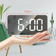 thumbnail image 4 of Despertador digital Zulema Reloj espejo LED con USB, 4 of 8