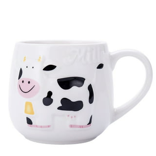 Arawat Cute Cow Coffe Mug with Lid and Spoon Cow Print Stuff Gifts 400ml  Ceramic Tea Coffee Cup Kawa…See more Arawat Cute Cow Coffe Mug with Lid and