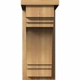 thumbnail image 2 of 8"W x 14"D x 18"H Pescadero Rough Sawn Corbel w/Backplate, Western Red Cedar, 2 of 9