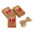 thumbnail image 4 of simhoa 100Pcs Christmas Tags Kraft Paper Tags Craft Tree Hanging Tags with for DIY Gifts, 4 of 8