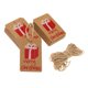 thumbnail image 4 of 100 etiquetas de papel kraft con Shnur 10M, estilo Regalos, 4 of 8