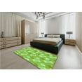 thumbnail image 5 of Ahgly Company Machine Washable Indoor Rectangle Transitional Green Area Rugs, 7' x 9', 5 of 7