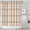 Pink Geometric Striped, variant on Red Boho Egyptian Lotus and Circles Pattern Shower Curtain 36"x72" ,Bathroom Decorative Shower Curtains Set with 12 Hooks,Modern Waterproof Washable Shower Curtain