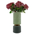 thumbnail image 6 of Bergamo Art 12 Inch Tall Modern Ceramic Flower Vase in Green, 6 of 7